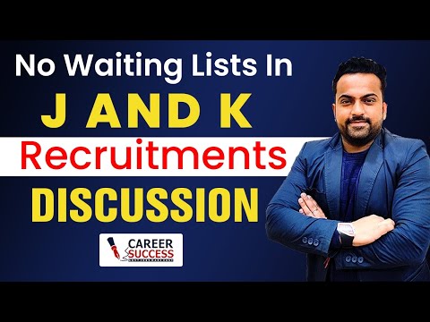 JKSSB WAITING LISTS SCRAPPED || Important Update regarding #JKSSB @CareerSuccess