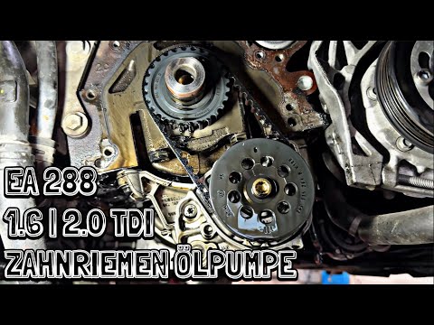 VW AUDI SEAT SKODA | EA288 1.6 2.0 TDI | Zahnriemen Ölpumpe wechseln | Oil Pump Replacement