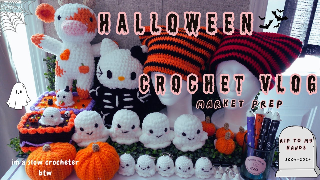♡ Make some halloween Crochet with me ♡ + Joann yarn haul | Crochet vlog