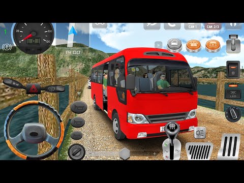 New Hyundai County Games 3D - Village Bus Driving 2026: Minibus Simulator Vietnam - Android Gameplay