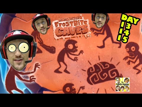Lets play Plants vs. Zombies 2: FROSTBITE CAVES: Day 13 14 15 (Face Cam Commentary)