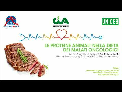 , title : 'Lectio Magistralis su "Le proteine animali nella dieta dei malati oncologici"'