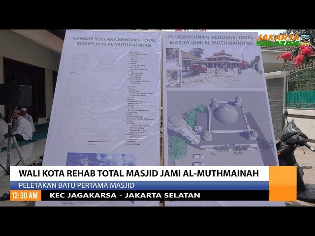 Wali Kota Rehab Total Masjid Jami Al-Muthmainah