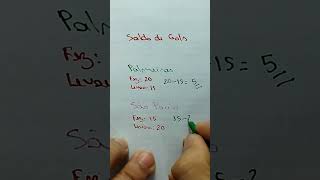 Cálculo do Saldo de Gols #shorts #youtubeshorts