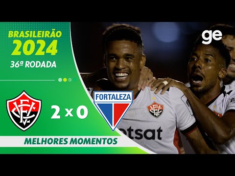 Gols e lances de Vitória x Fortaleza