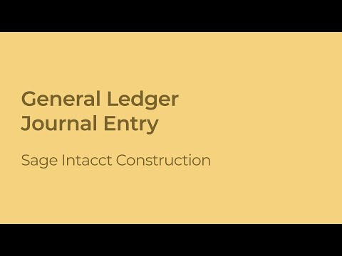 How to Create a Journal Entry in Sage Intacct