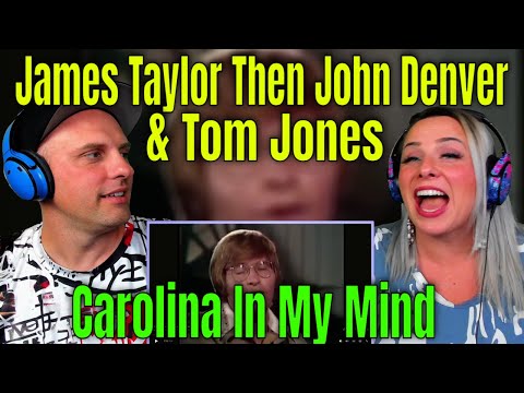 Reaction To James Taylor Then John Denver & Tom Jones sings "Carolina In My Mind" WOLF HUNTERZ REACT