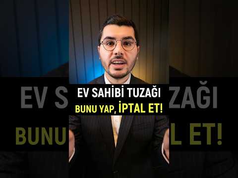 Ev Kiralarken Dehşet Tuzak! İptal Ettir.