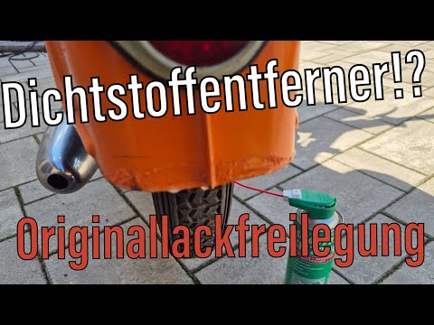 Original paint fetishist - Helpful tips for using sealant remover on Simson mopeds