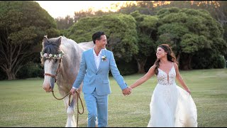 A Girl From Queens & A Boy From Staten Island Get Married In Hawaii | Sunset Ranch Wedding Video