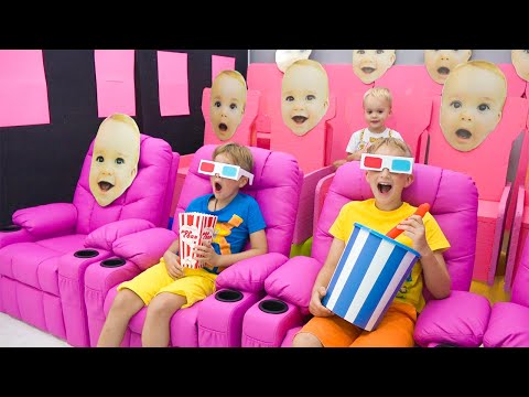 Desafio Vlad e Niki Cinema e outros desafios engraçados para crianças