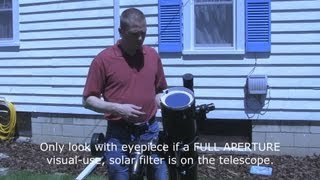 How to view the Sun safely - eclipses, sunspots