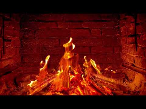 4k Ultra-HD Calm Jazz Music & Burning Furnace | Relax With Crackling Fire Sounds To, Sleep, Study