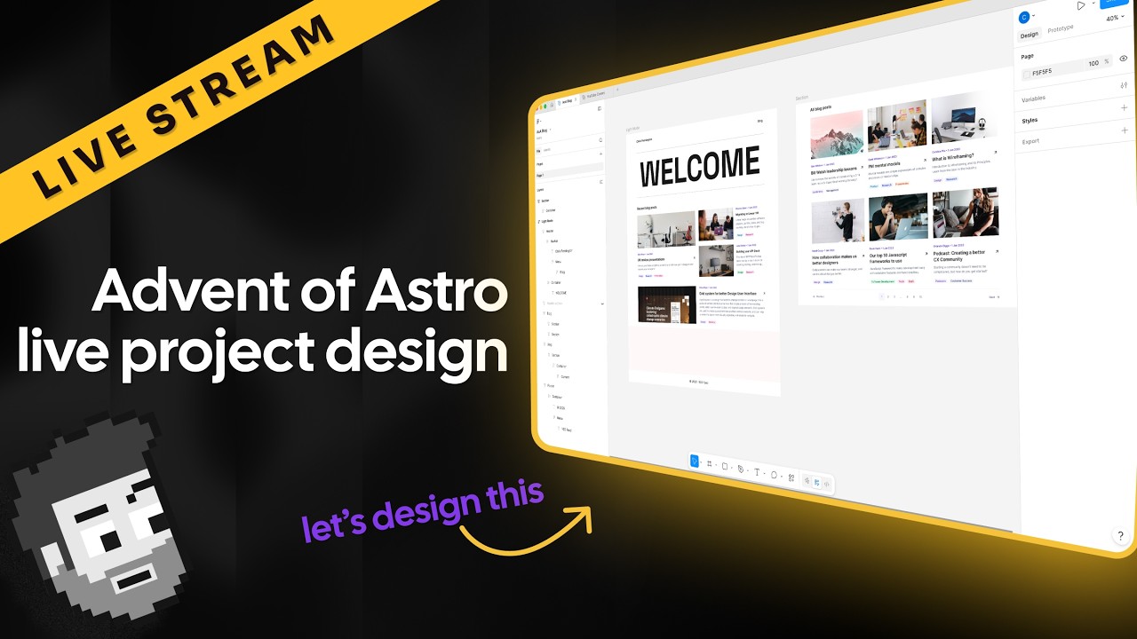 Lofi stream (designing Advent of Astro project)