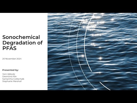 Sonochemical Degradation of PFAS