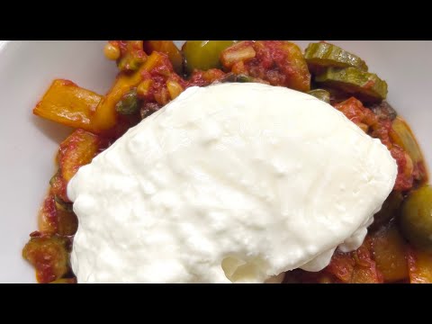 Caponata con burrata
