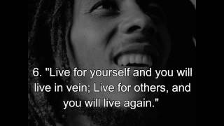 10 Positive Thoughts From Bob Marley