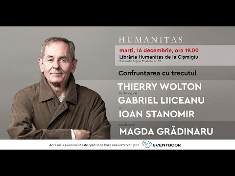 Thierry Wolton în dialog cu Gabriel Liiceanu și Ioan Stanomir.  Moderator: Magda Grădinaru.