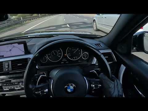 Launching the BMW 340i m sport 0 to 100mph on the English motorway #bmw #340i #shorts