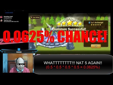 [English] 4 NAT 5 in a row  (0.000000000625% chance) from mythical scroll is real!