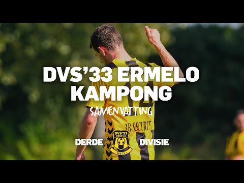 DVS'33 ERMELO PAKT DE EERSTE DRIEPUNTER TEGEN KAMPONG | Derde Divisie - Samenvatting