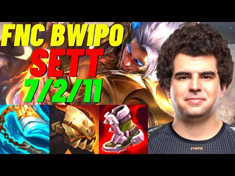 FNC BWIPO PLAYS SETT VS JAYCE TOP |EUW DIAMOND 1 PATCH 11.8| [League of Legends] Full Gameplay
