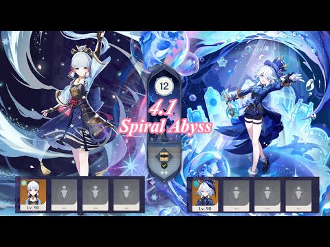 C6 Ayaka & C6 Furina Solo 4.1 I Spiral Abyss 4.1 Floor 12 | Full Star Clear | Genshin Impact