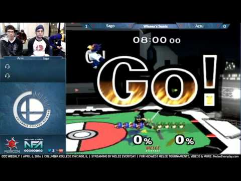 CCC Weekly [4/6/16] - Sago (Marth) vs. Azzu (Falco) - SSBM - Winner's Semis
