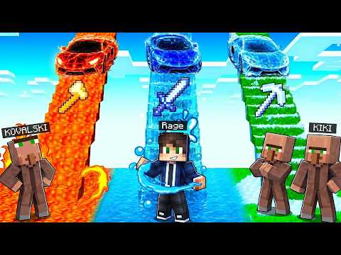 Rage vs Kovalski vs Kiki: BITKA ELEMENTALNIH STEPENICA U MINECRAFTU!