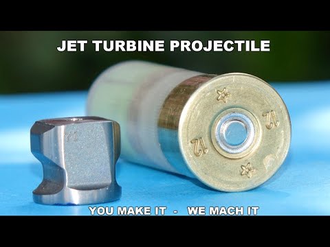 Shotgun Slug Made from Jet Engine Part - TESTED!