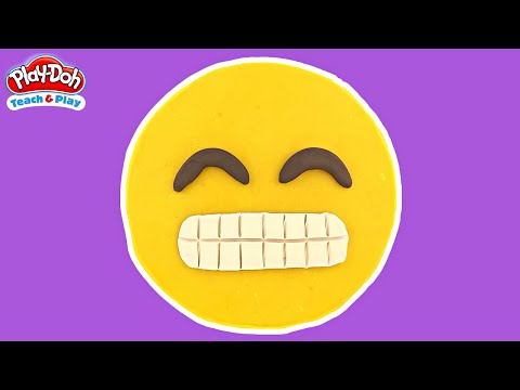 Smiling Face With Open Mouth and Smiling Eyes Play doh Emoji