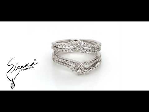 White Gold Bridal Enhancer Ring by The Sirena Collection