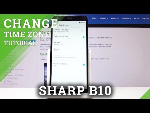How to Change Date & Time in SHARP B10 - Time Settings