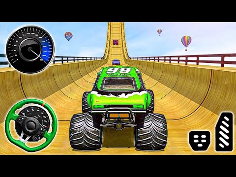 Monster Truck Stunt Master Game - Impossible Mega Ramp Monster Car Racing - Android Gameplay