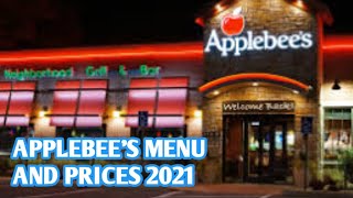 Applebee's menu and prices 2021 | applebees | applebees menu