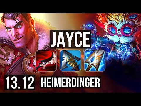 JAYCE vs HEIMER (TOP) | 11/2/8, Legendary, 1.1M mastery, 300+ games | NA Master | 13.12
