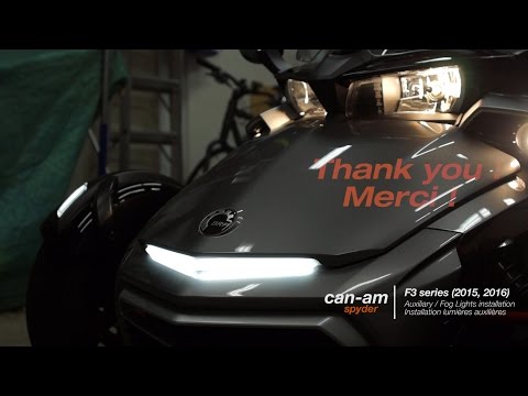 Can-am Spyder F3 Series Signature Light Installation