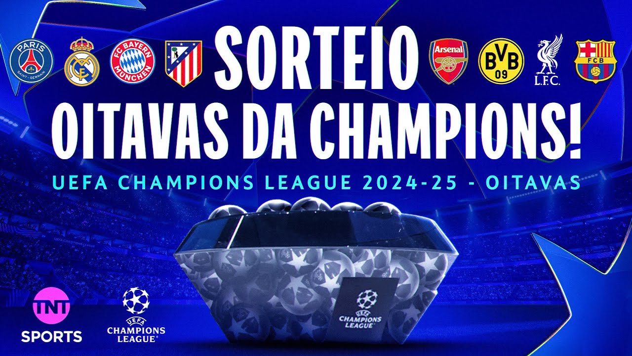 SORTEIO DAS OITAVAS DE FINAL DA CHAMPIONS LEAGUE | ACOMPANHE AO VIVO COM A GENTE
