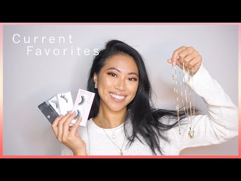 CURRENT FAVORITES | Dainty Gold Necklaces, Skincare, Lashes & Songs! Video