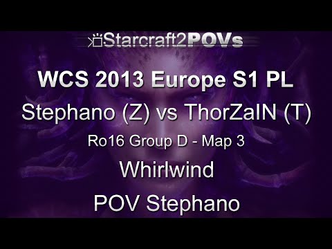 SC2 HotS - WCS 2013 EU S1 PL - Stephano vs ThorZaIN - Ro16 Group D - Map 3 - Whirlwind - Stephano