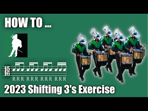Cavaliers 2023 Snare line - Shifting 3's exercise