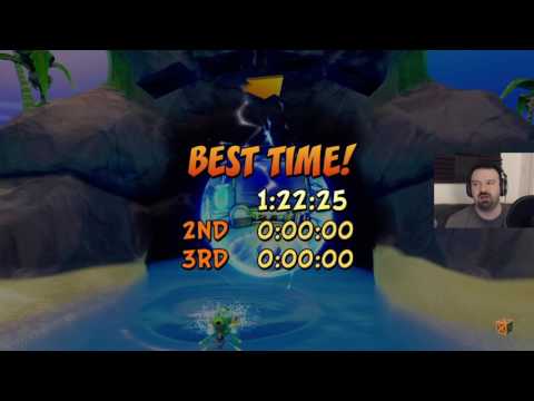 Crash Bandicoot 3: WARPED (N-Sanity HD) playthrough pt43 - Boneyard & Makin' Waves Speedruns