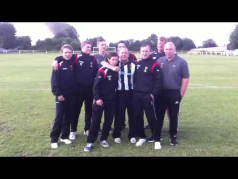 Swaffham Town perform Barbie Girl after FA Cup win