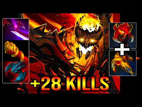 INSANE MASK OF MADNESS BUILD [ Shadow Fiend ] FULL FIGHT  - DOTA 2 GAMEPLAY