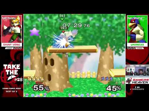 Saint Vong (Fox) vs Ukemelee (Falco) | Grand Finals | Take The L #28 Melee SIngles