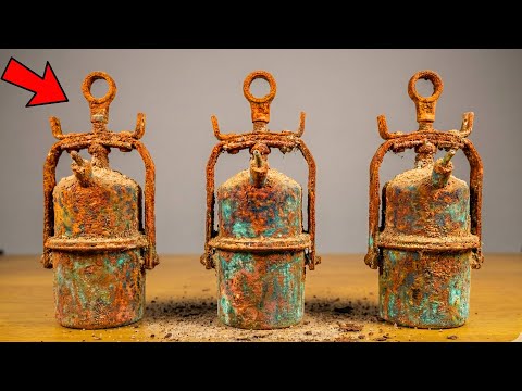 Total Restoration of a Vintage Brass Mining Lamp - Amazing Restoration