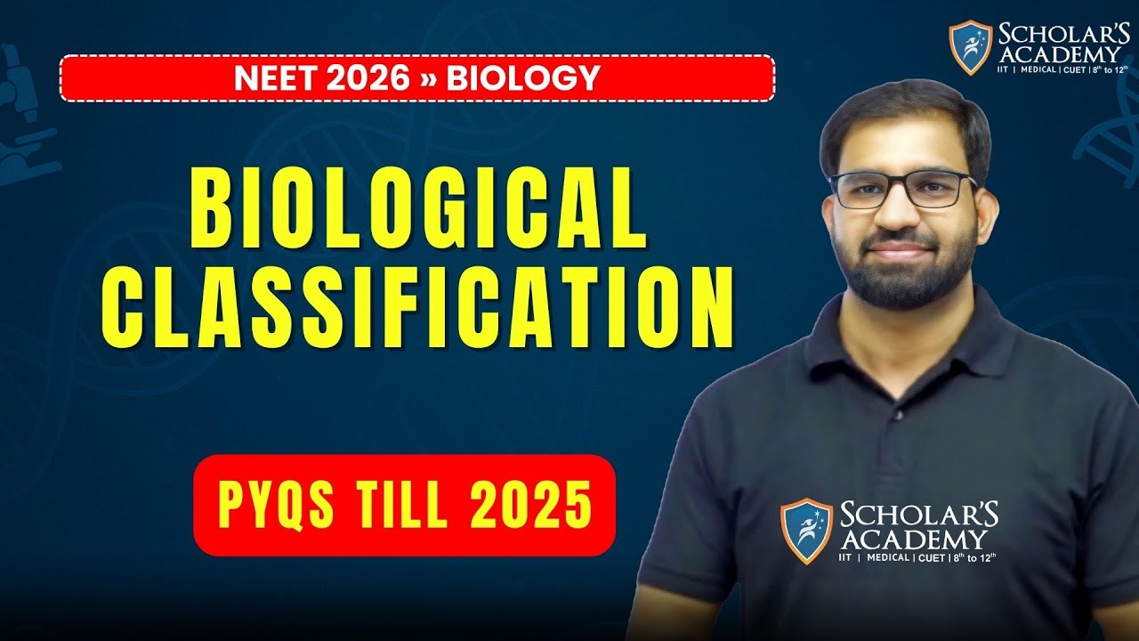 NEET 2026 BIOLOGY: Biological Classification | PYQs Analysis & Solutions Till 2025)