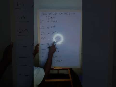 yanda ake ampani da kalmar ON da IN da #turanci  cikin #tutorial