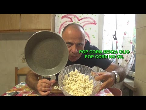 Oil-free and fat-free popcorn ready in three minutes