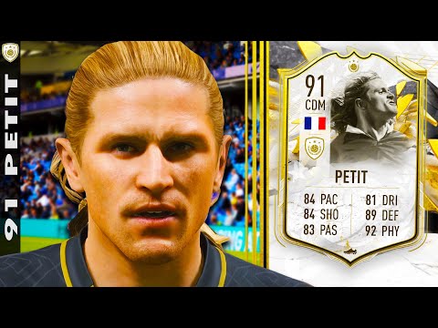 WORTH THE SBC? 🤔 91 ICON MOMENTS PETIT PLAYER REVIEW - FIFA 22 ULTIMATE TEAM